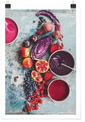 Μοβ & κόκκινα φαγητά, Φαγητό, Πόστερ, 15 x 20 εκ.