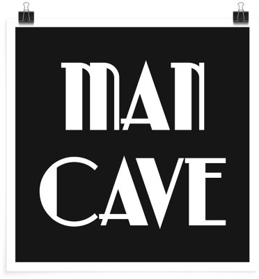 Houseart Man cave, Φράσεις, Πόστερ, 20 x 20 εκ.