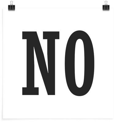 Όχι!, Φράσεις, Πόστερ, 20 x 20 εκ.