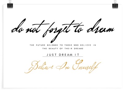 Houseart Believe in yourself, Φράσεις, Πόστερ, 20 x 15 εκ.