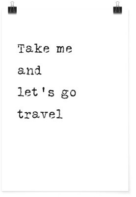 Let\'s go travel, Φράσεις, Πόστερ, 15 x 20 εκ. φωτογραφία