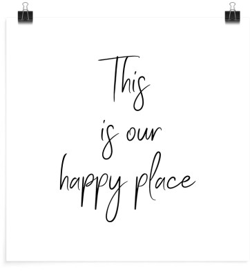 Houseart This is our happy place, Φράσεις, Πόστερ, 20 x 20 εκ.