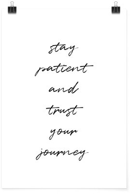 Stay Patient, Φράσεις, Πόστερ, 15 x 20 εκ.