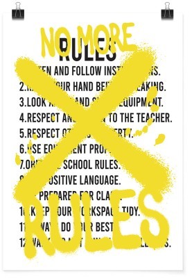 Όχι άλλοι κανόνες!, Φράσεις, Πόστερ, 15 x 20 εκ.