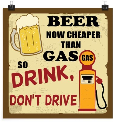 Drink, don\'t drive, Φράσεις, Πόστερ, 20 x 20 εκ.