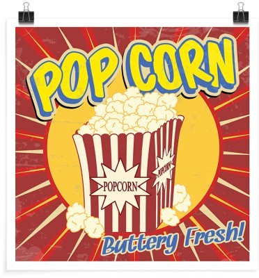 Ποπ κορν, Φράσεις, Πόστερ, 20 x 20 εκ.