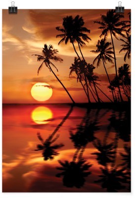 Ηλιοβασίλεμα στη τροπική θάλασσα, Φύση, Πόστερ, 15 x 20 εκ.