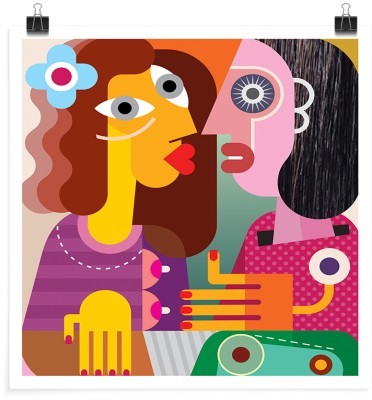 Αφηρημένη απεικόνιση γυναικών, Κόμικς, Πόστερ, 20 x 20 εκ.