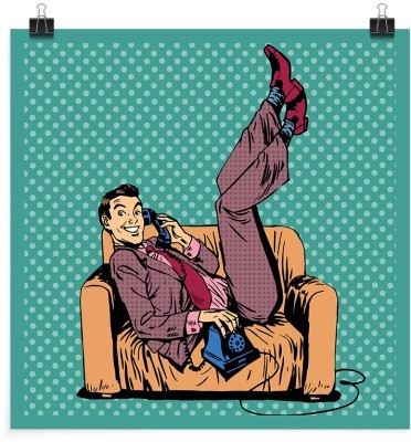 Άνδρας στον καναπέ, Κόμικς, Πόστερ, 20 x 20 εκ.