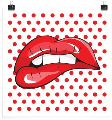 Houseart Κόκκινα χείλη, Κόμικς, Πόστερ, 20 x 20 εκ.