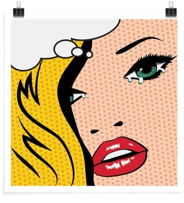 Κοπέλα με πράσινα μάτια, Κόμικς, Πόστερ, 20 x 20 εκ.