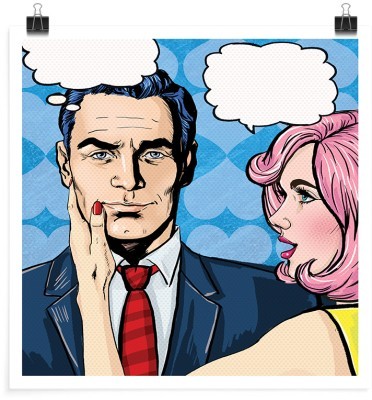 Γοητευτικό ζευγάρι, Κόμικς, Πόστερ, 20 x 20 εκ.