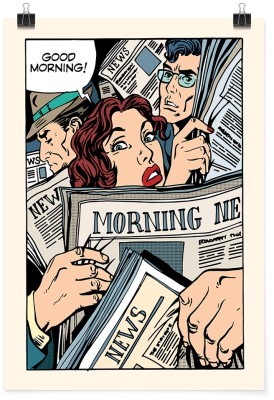 Houseart Good morning!, Κόμικς, Πόστερ, 15 x 20 εκ.