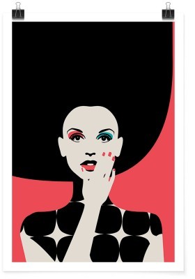 Κοπέλα με μαύρο φόρεμα, Κόμικς, Πόστερ, 15 x 20 εκ.