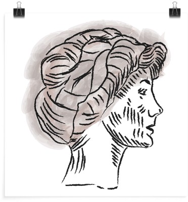 Houseart Coco Chanel , Line Art, Πόστερ, 20 x 20 εκ.