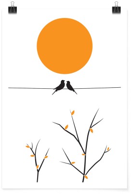 Houseart Bird\'s love, Line Art, Πόστερ, 15 x 20 εκ.