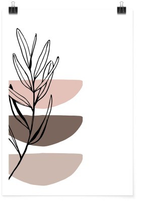 Φύλλο δέντρου, Line Art, Πόστερ, 15 x 20 εκ.