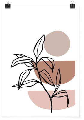 Houseart Leaves, Line Art, Πόστερ, 15 x 20 εκ.