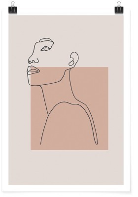 Φιγούρα γυναίκας, Line Art, Πόστερ, 15 x 20 εκ.