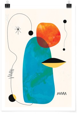 Πολύχρωμη αφαιρετική σύνθεση, Line Art, Πόστερ, 15 x 20 εκ.