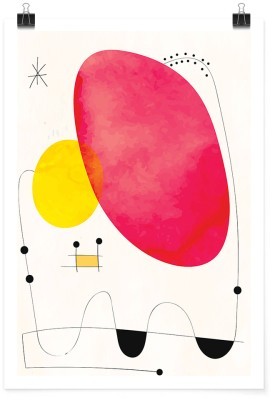 Αφηρημένη τέχνη γάτας, Line Art, Πόστερ, 15 x 20 εκ.