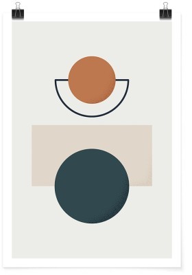 Διαφορετικά σχήματα, Line Art, Πόστερ, 15 x 20 εκ.