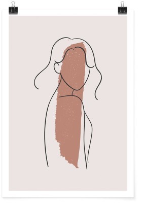 Γραμμικό περίγραμμα σώματος, Line Art, Πόστερ, 15 x 20 εκ.