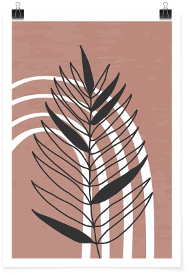 Κεραμιδί φόντο, Line Art, Πόστερ, 15 x 20 εκ.