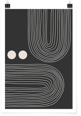 Houseart Black & white lines, Line Art, Πόστερ, 15 x 20 εκ.