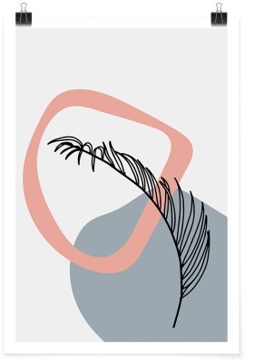 Φτερό, Line Art, Πόστερ, 15 x 20 εκ.