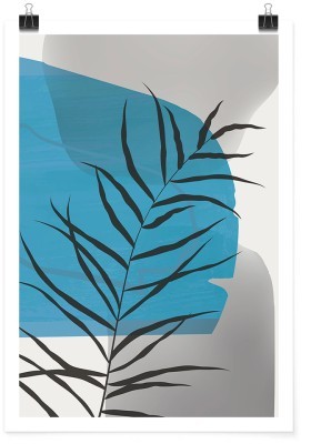 Houseart Γκρι και μπλε, Line Art, Πόστερ, 15 x 20 εκ.