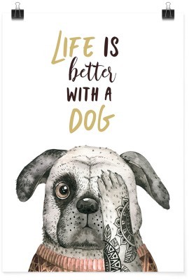 Η ζωή είναι καλύτερη με έναν σκύλο, Παιδικά, Πόστερ, 15 x 20 εκ.