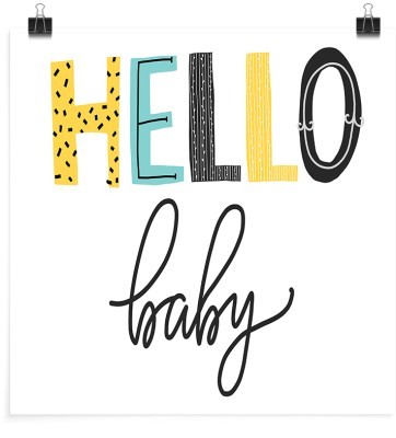 Γειά σου μωρό!, Παιδικά, Πόστερ, 20 x 20 εκ.