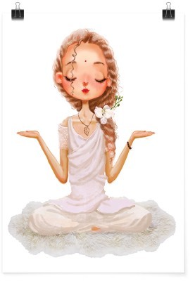 Κοπέλα κάνει συλλογισμό, Παιδικά, Πόστερ, 15 x 20 εκ.