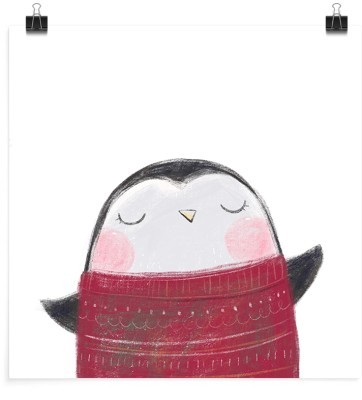 Πιγκουίνος με πουλόβερ, Παιδικά, Πόστερ, 20 x 20 εκ.