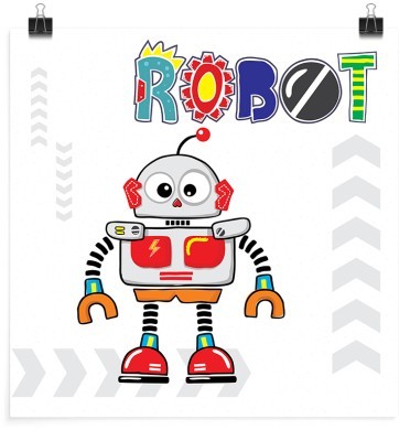 Ρομπότ, Παιδικά, Πόστερ, 20 x 20 εκ.