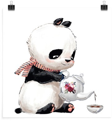 Πάντα πίνει τσάι, Παιδικά, Πόστερ, 20 x 20 εκ.