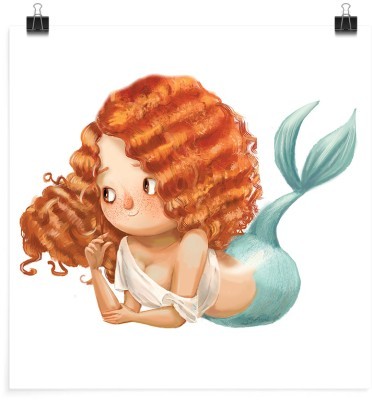 Όμορφη γοργόνα, Παιδικά, Πόστερ, 20 x 20 εκ.
