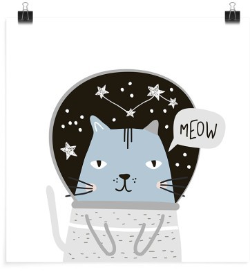 Meow, Παιδικά, Πόστερ, 20 x 20 εκ.