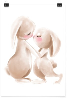 Ερωτευμένα κουνελάκια, Παιδικά, Πόστερ, 15 x 20 εκ.