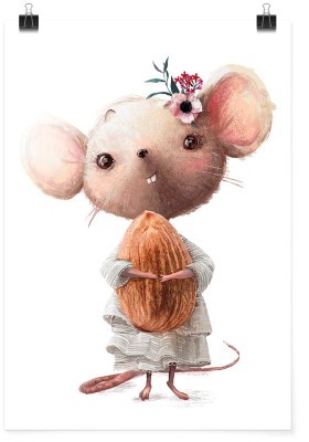 Κουνελάκι με αμύγδαλο, Παιδικά, Πόστερ, 15 x 20 εκ.