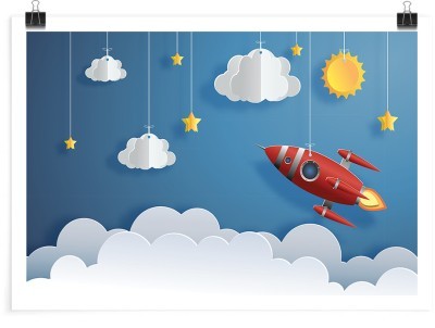 Πύραυλος πάνω από τα σύννεφα, Παιδικά, Πόστερ, 20 x 15 εκ.