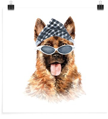 Σκύλος με γυαλιά, Παιδικά, Πόστερ, 20 x 20 εκ.
