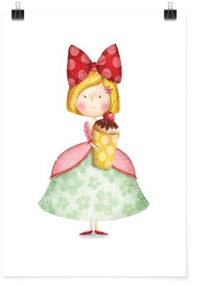 Κοριτσάκι με παγωτό, Παιδικά, Πόστερ, 15 x 20 εκ.