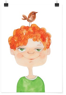 Αγοράκι με σπουργίτι, Παιδικά, Πόστερ, 15 x 20 εκ.