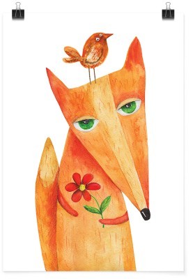 Αλεπού με σπουργίτι, Παιδικά, Πόστερ, 15 x 20 εκ.