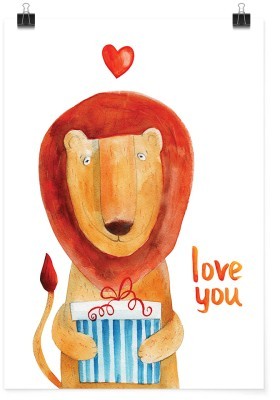 Αγαπησιάρικο λιονταράκι, Παιδικά, Πόστερ, 15 x 20 εκ.