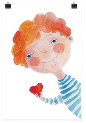 Ερωτευμένο αγοράκι, Παιδικά, Πόστερ, 15 x 20 εκ.