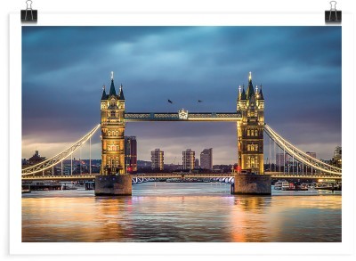 Γέφυρα του Λονδίνου τη νύχτα, Πόλεις - Ταξίδια, Πόστερ, 20 x 15 εκ.