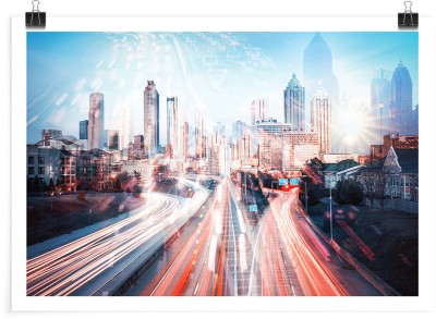 Τρισδιάστατο φόντο πόλης της Αγγλίας, Πόλεις - Ταξίδια, Πόστερ, 20 x 15 εκ.